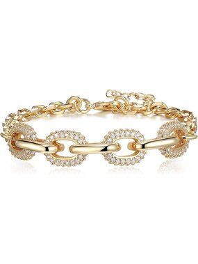 Link Chain Bracelets for Women Silver 925, Bracelet